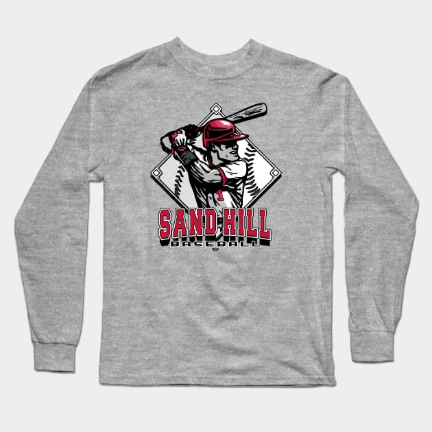 Sand Hill Forever Baseball Diamond Long Sleeve T-Shirt by MudgeSportswear